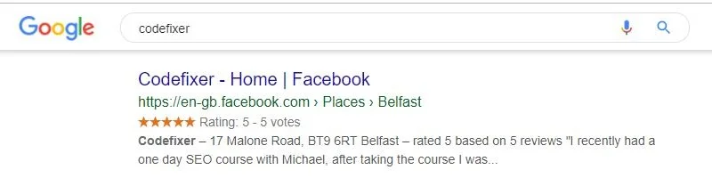 المقتطف المنسق من Google