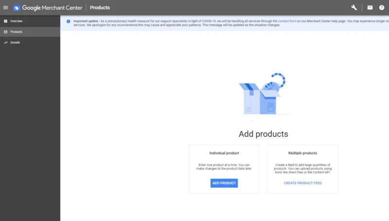 Einrichtung des Google Shopping-Feeds Schritt 1