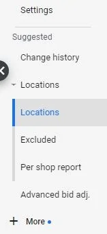 Pengaturan lokasi pengguna
