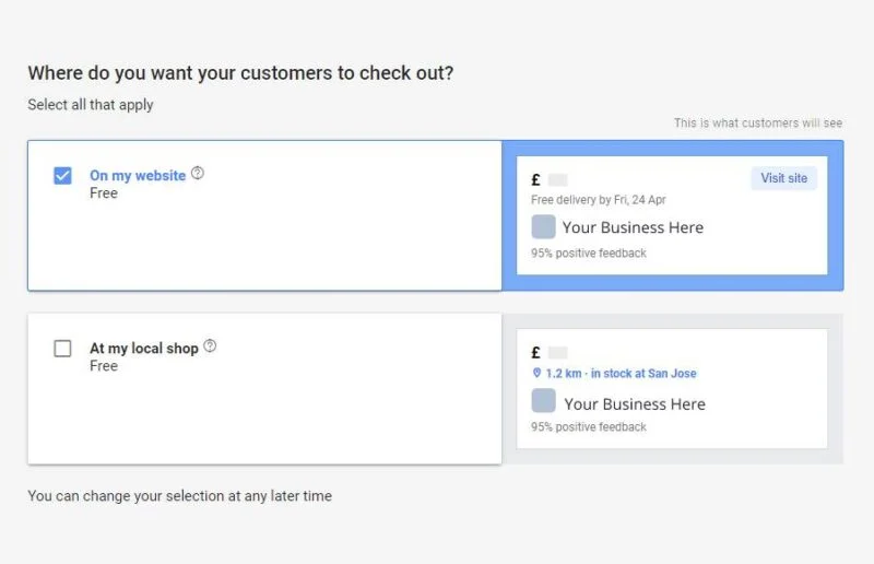 Google Merchant Center Где продавать