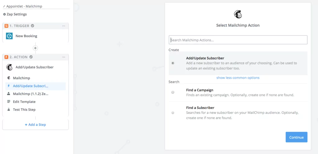 Mailchimp pentru invitarea clienților potențiali la demonstrații de vânzări