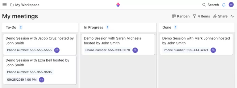 captura notițe de întâlnire într-un crm