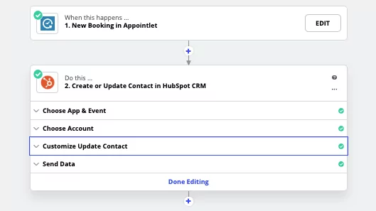 zapier - Ernennung zum Hubspot