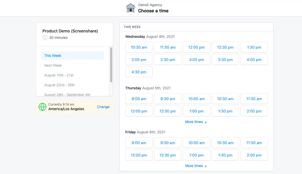 Appointlet - zamanlama aracı