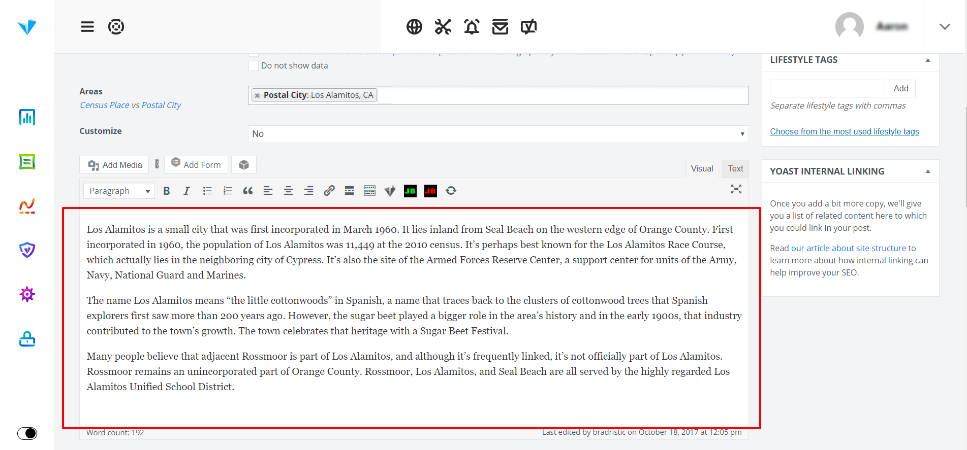 Bu içerik alanını etkinleştirerek ve alanın bir açıklamasını ekleyerek SEO'nuzda büyük bir gelişme göreceksiniz.