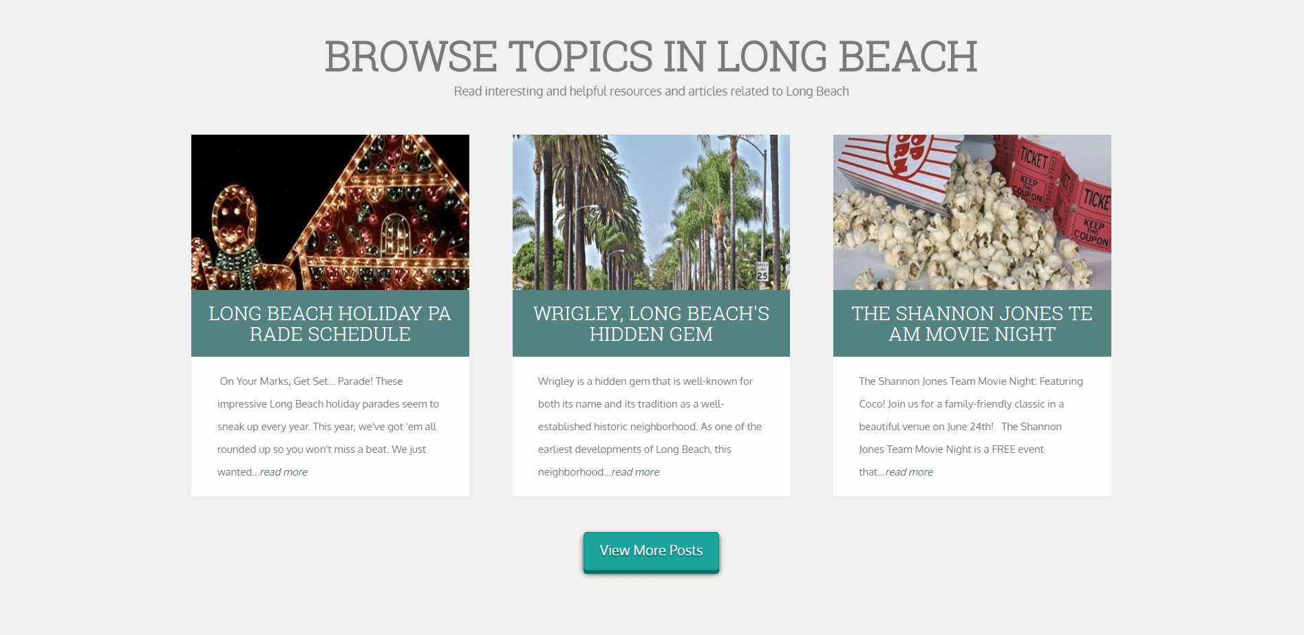 Ve sitenizin alana özel blog gönderileri için entegrasyon.