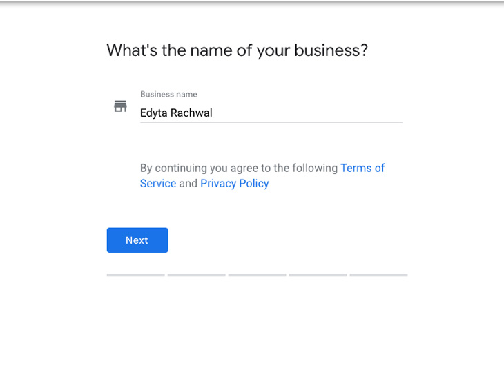 гугл название моей компании