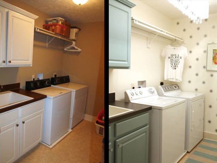 pintura antes e depois