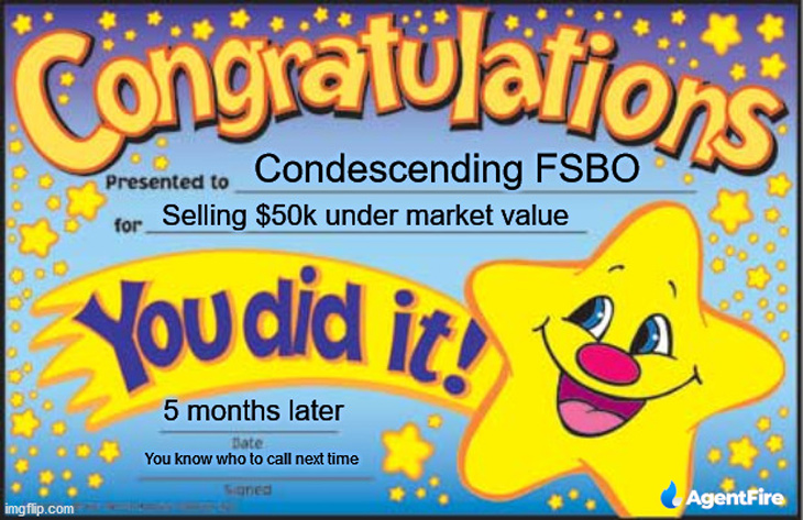 gratulacje protekcjonalny fsbo