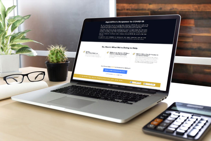 una gran página de destino