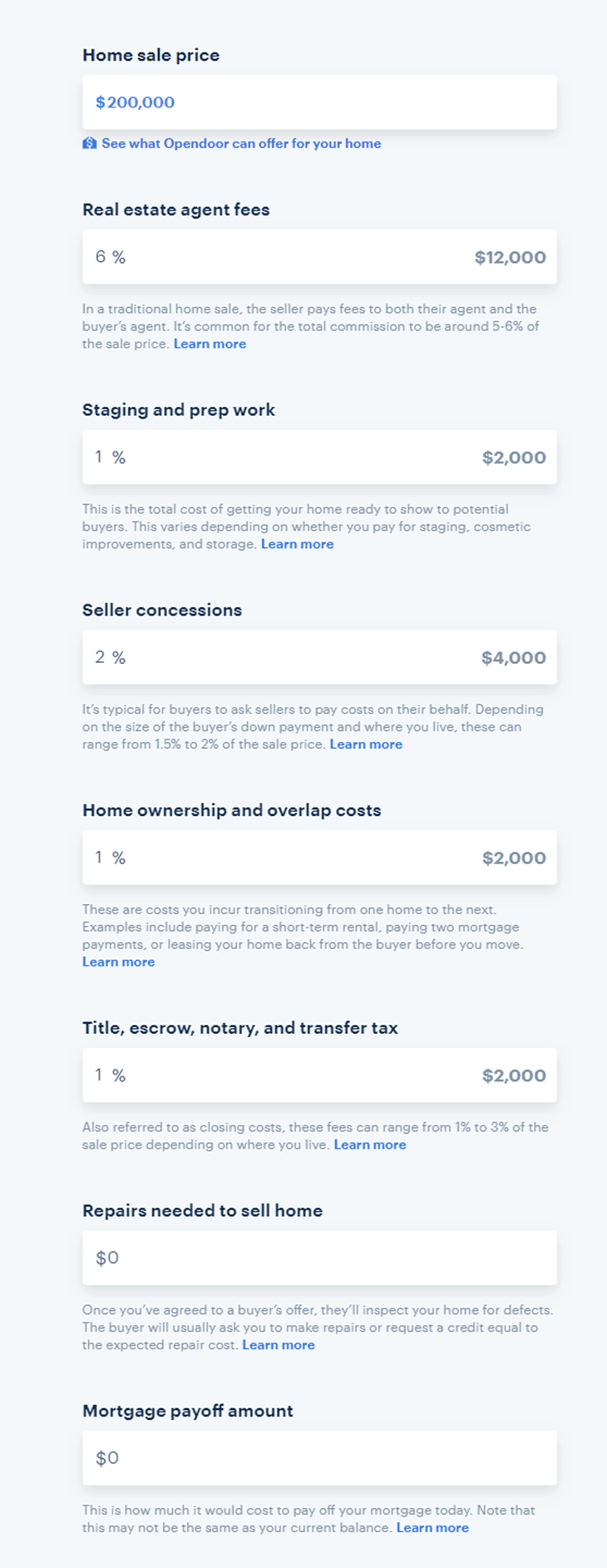 Nettorechner des Verkäufers