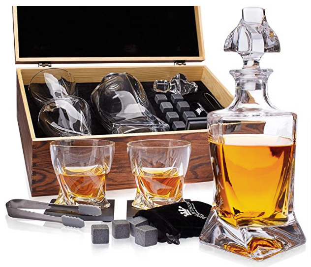 醒酒器和威士忌酒石