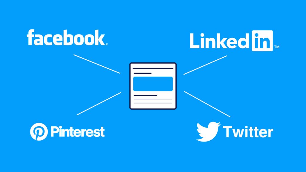 Iconos de Facebook, Linkedin, Pinterest y Twitter