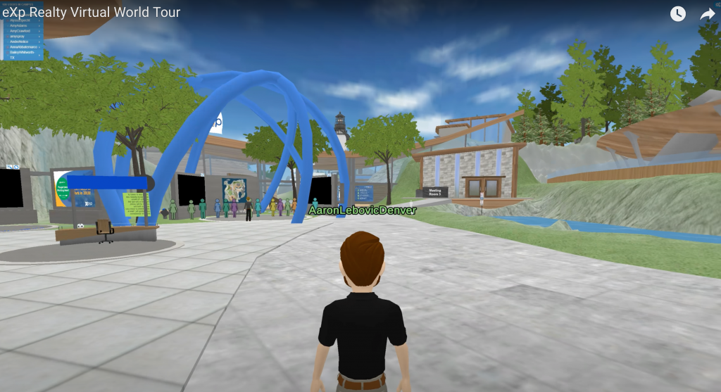 Homem anda no mundo virtual EXP