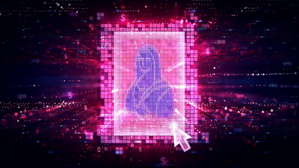 Gráfico cibernético de Mona Lisa