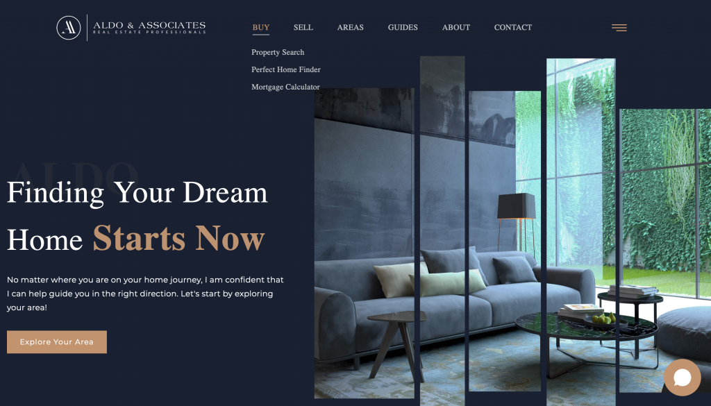 Página inicial do Aldo e Associados