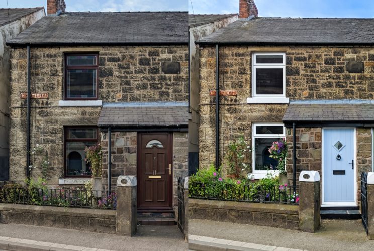 Dom przed i po ogrodnictwie