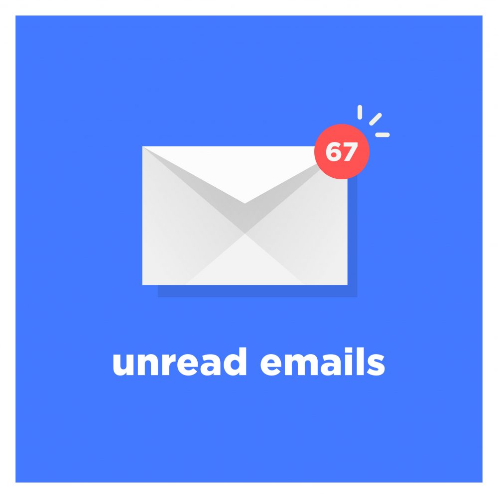 Nieprzeczytana grafika wiadomości e-mail