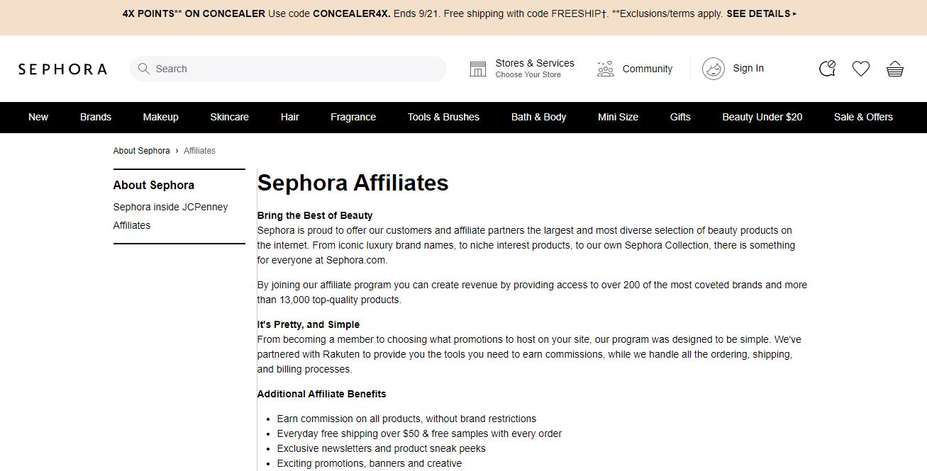 10 个提高收入的最佳护肤联盟计划 Sephora 10 Best Skincare Affiliate Programs to Boost Your Income Sephora