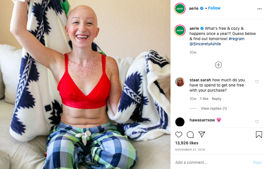 Wskazówki i wytyczne dotyczące korzystania z treści generowanych przez użytkowników w mediach społecznościowych - Aerie