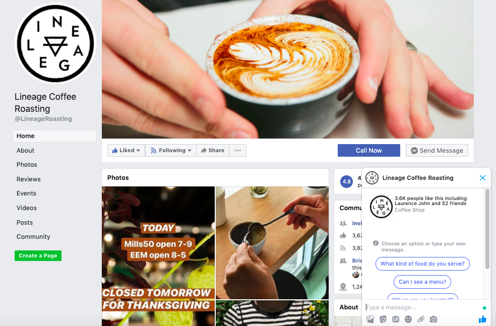 Facebook Messenger dla Twojej firmy - Lineage Pic