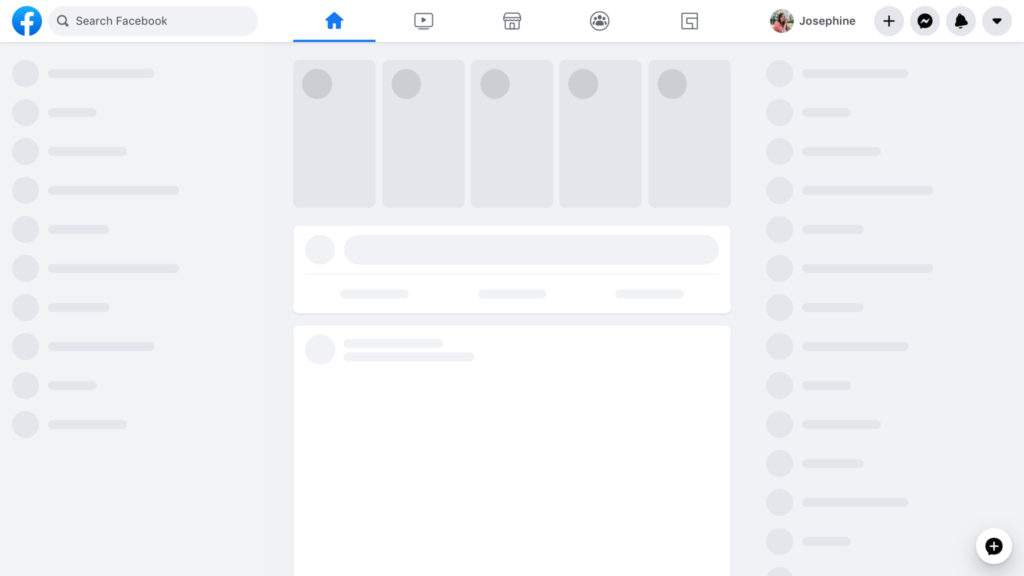 Facebook-Skelettseite