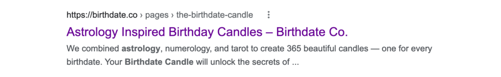 URL slug 中的面包屑示例