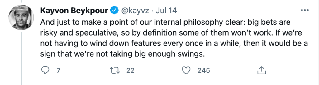 Kayvon Beykpour 推文