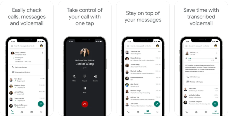 Google Voice - Applications d'enregistrement d'appels