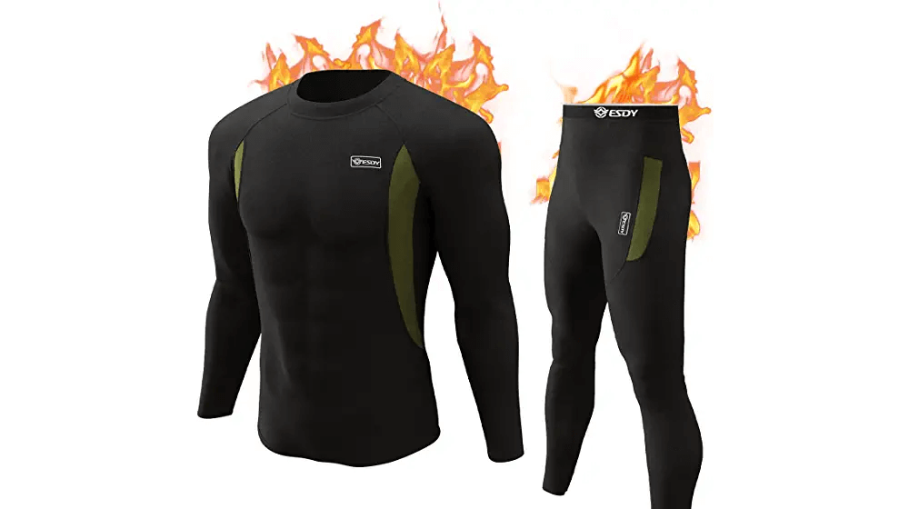 طقم ملابس داخلية حرارية شتوية معدات صيد رياضية