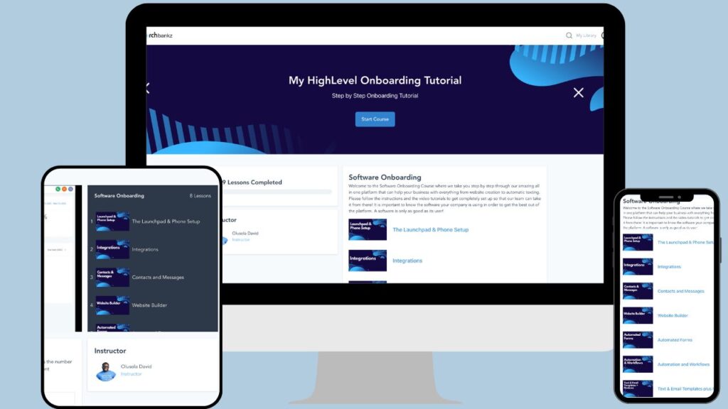 برنامج GoHighLevel Onboarding التعليمي