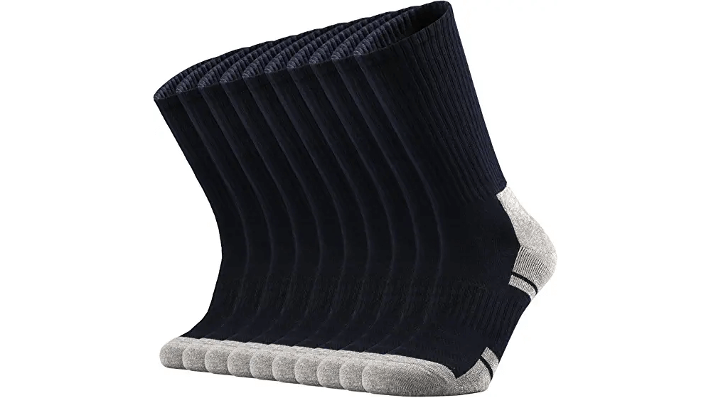 الجوارب القطنية Ortis التي فتل الرطوبة وتسمح بمرور الهواء للعمل ووسادة الطاقم للرجال