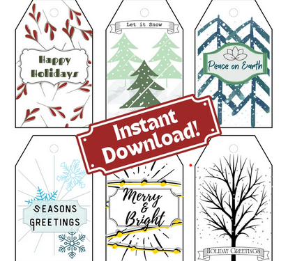 Bunte Feiertags-Geschenkanhänger-Sammlung