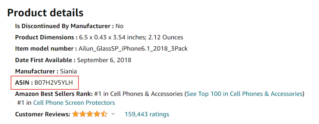 detalhe do produto amazon