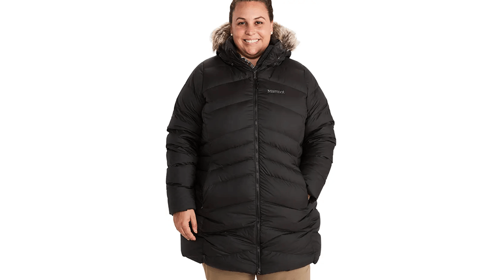 Marmot Montreal 女式及膝羽絨填充外套