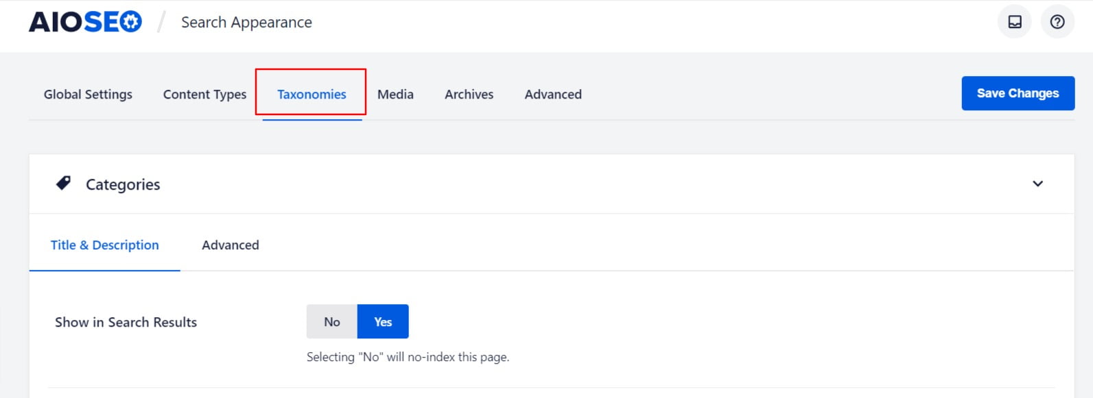 タクソノミーの設定