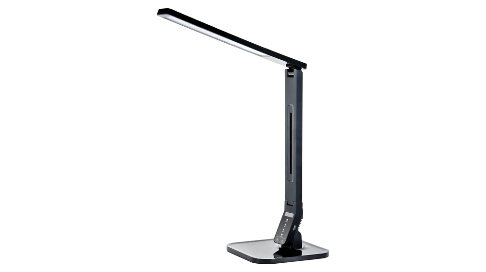 Lampe de bureau Tenergy 11W à intensité variable avec port de chargement USB
