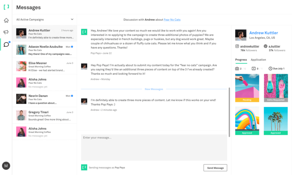 インフルエンサー コラボレーション プラットフォーム