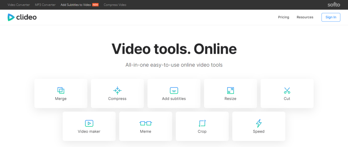 Clideo-Discordビデオコンプレッサー