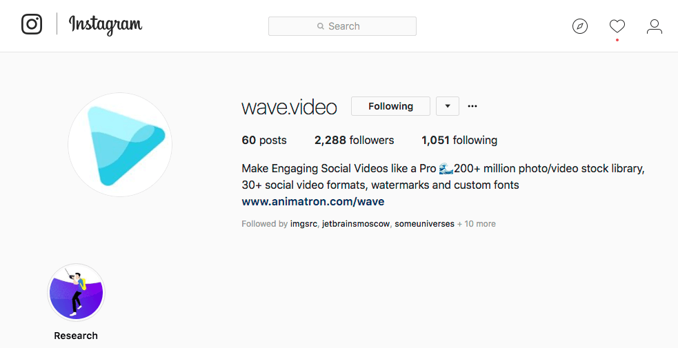 로고가 있는 비즈니스용 Instagram 바이오