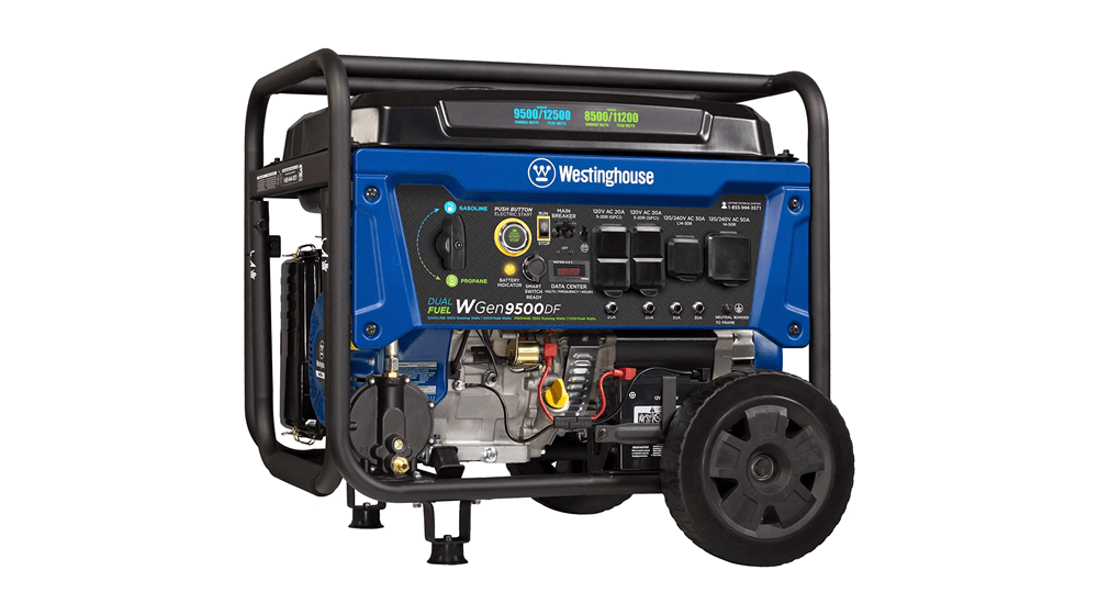 西屋 WGen9500DF 双燃料家用备用便携式发电机