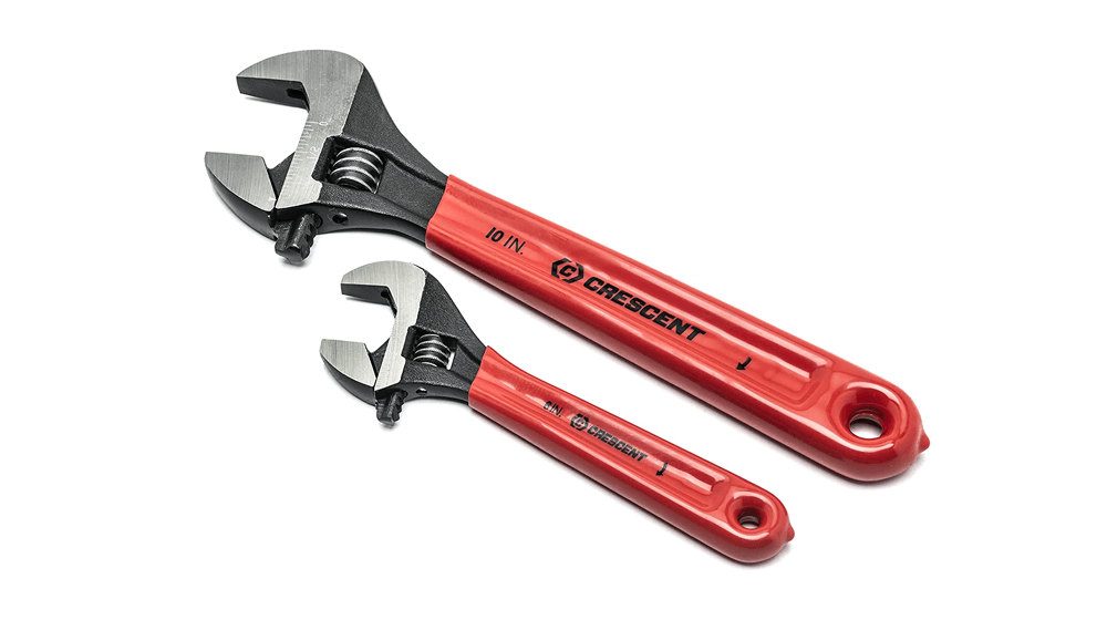 Bulan Sabit AT2610CVS 2 Pc. Set Kunci Pas Pegangan Bantal Oksida Hitam yang Dapat Disesuaikan