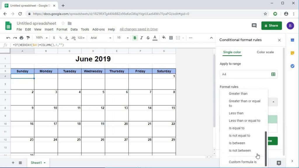 Criador de cronograma de trabalho de planilhas do Google