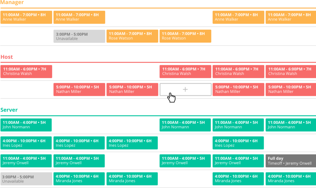 Sling Work Schedule Maker