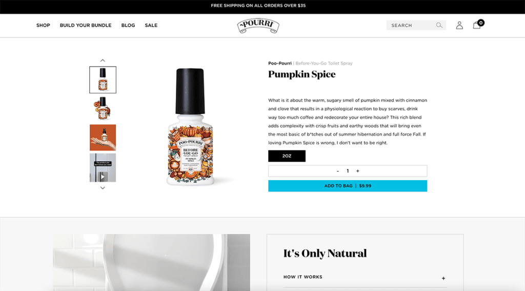 poo-pouri ürün açıklaması