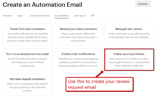 إنشاء بريد إلكتروني آلي