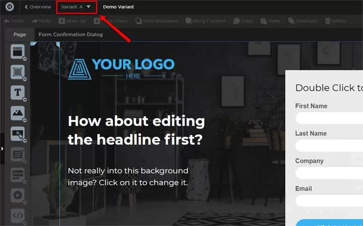 اختبار تقسيم الصفحة المقصودة