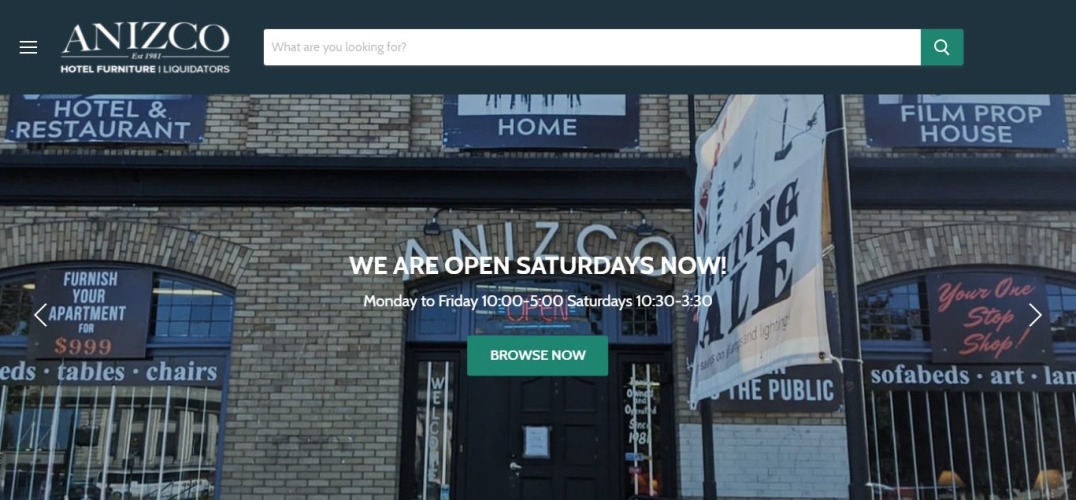 Liquidatoren für Hotelmöbel von Anizco