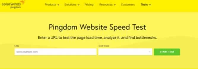 اختبار pingdom