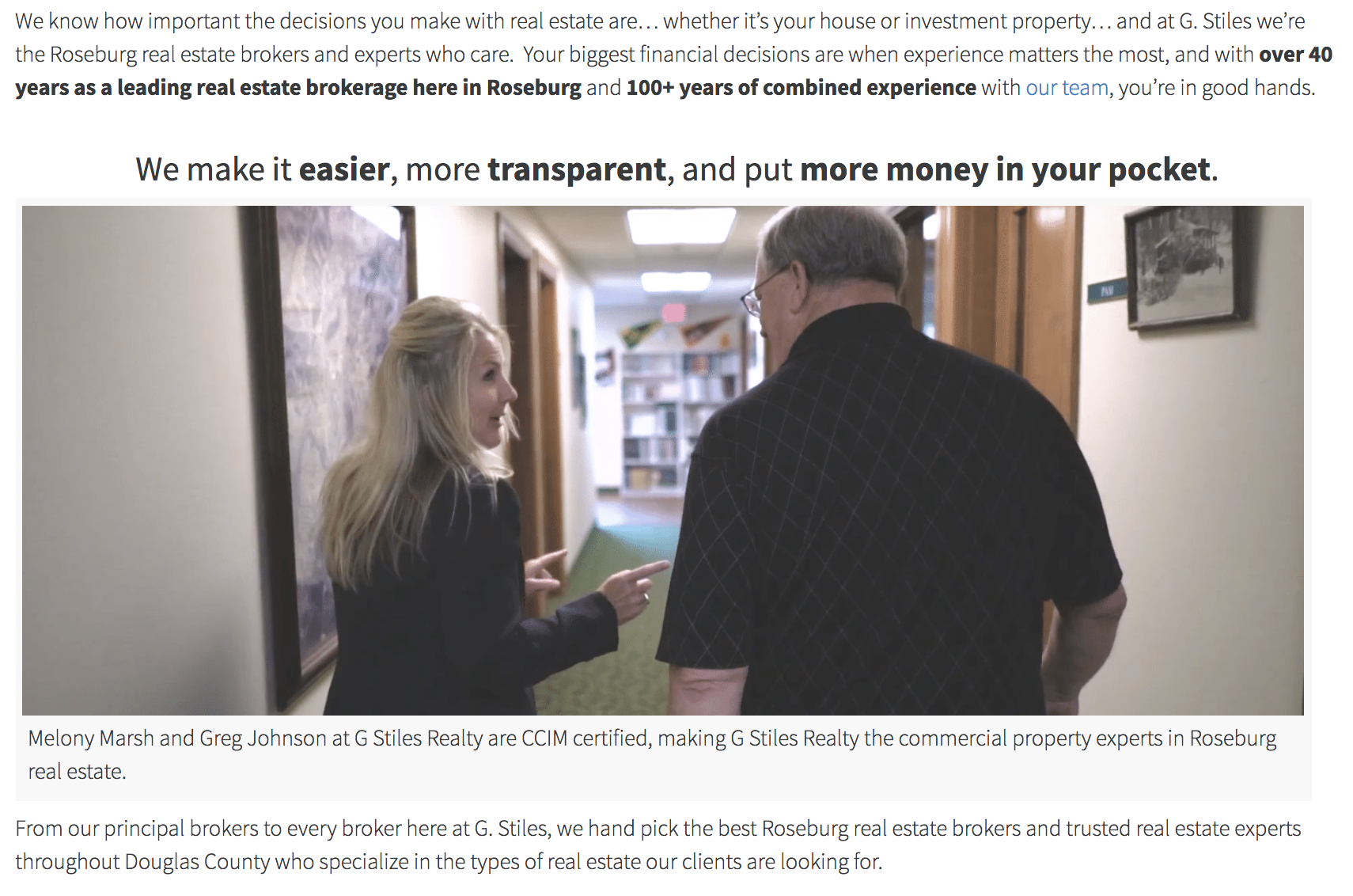 modèle de sites Web d'agents immobiliers exemple d'informations sur l'agent immobilier
